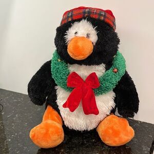 Gund Penguin Vintage Plush Christmas Pals Large 14” Stuffed Animal Xmas …